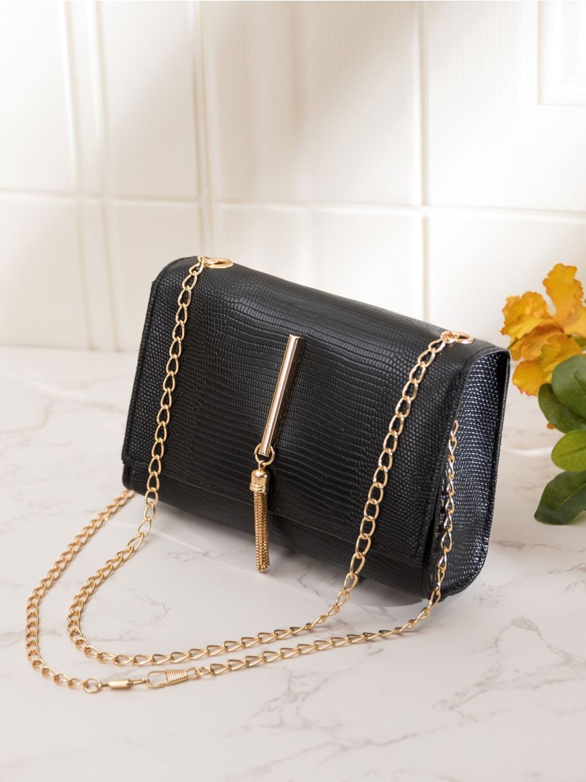 Mini Minimalist Tassel Decor Chain Square Bag