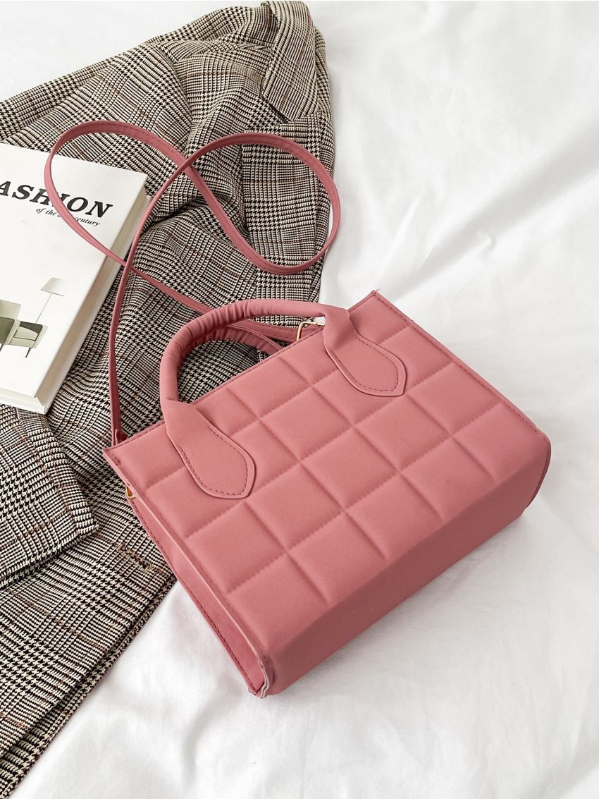 Minimalist Textured Square Bag