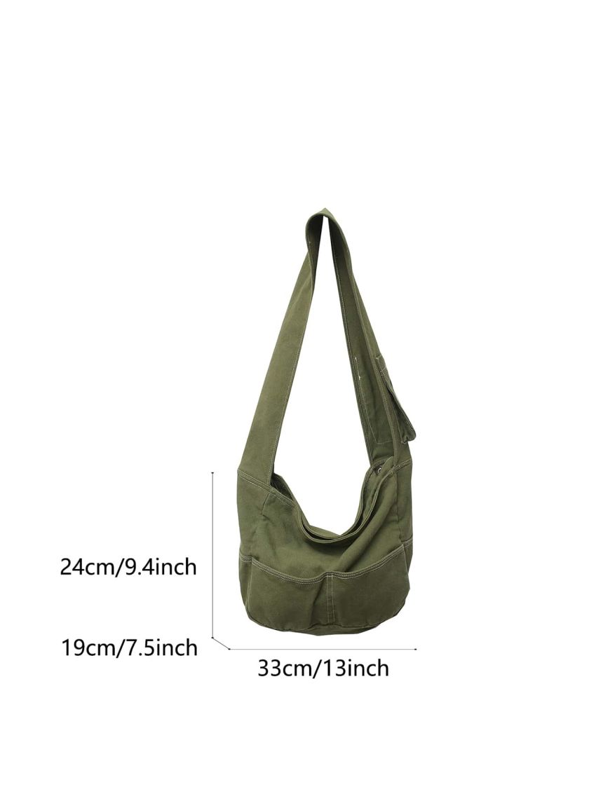Minimalist Pocket Front Hobo Bag