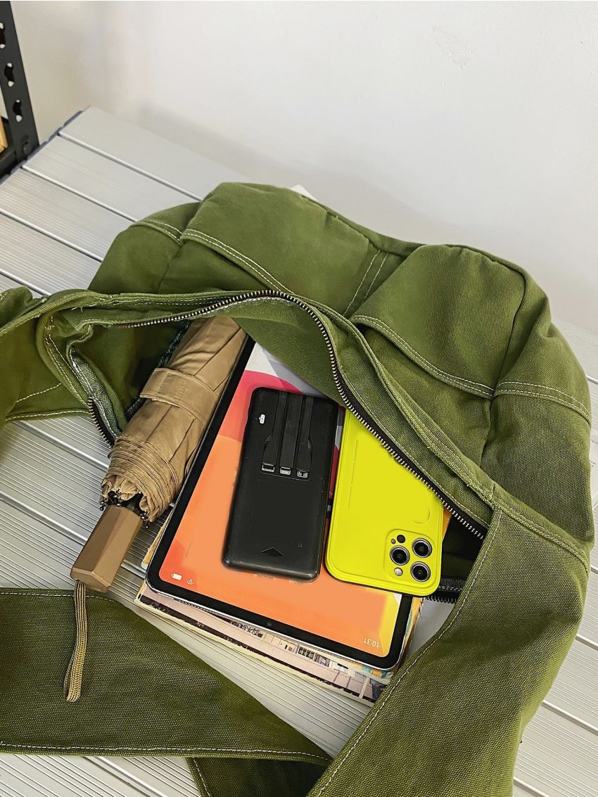 Minimalist Pocket Front Hobo Bag