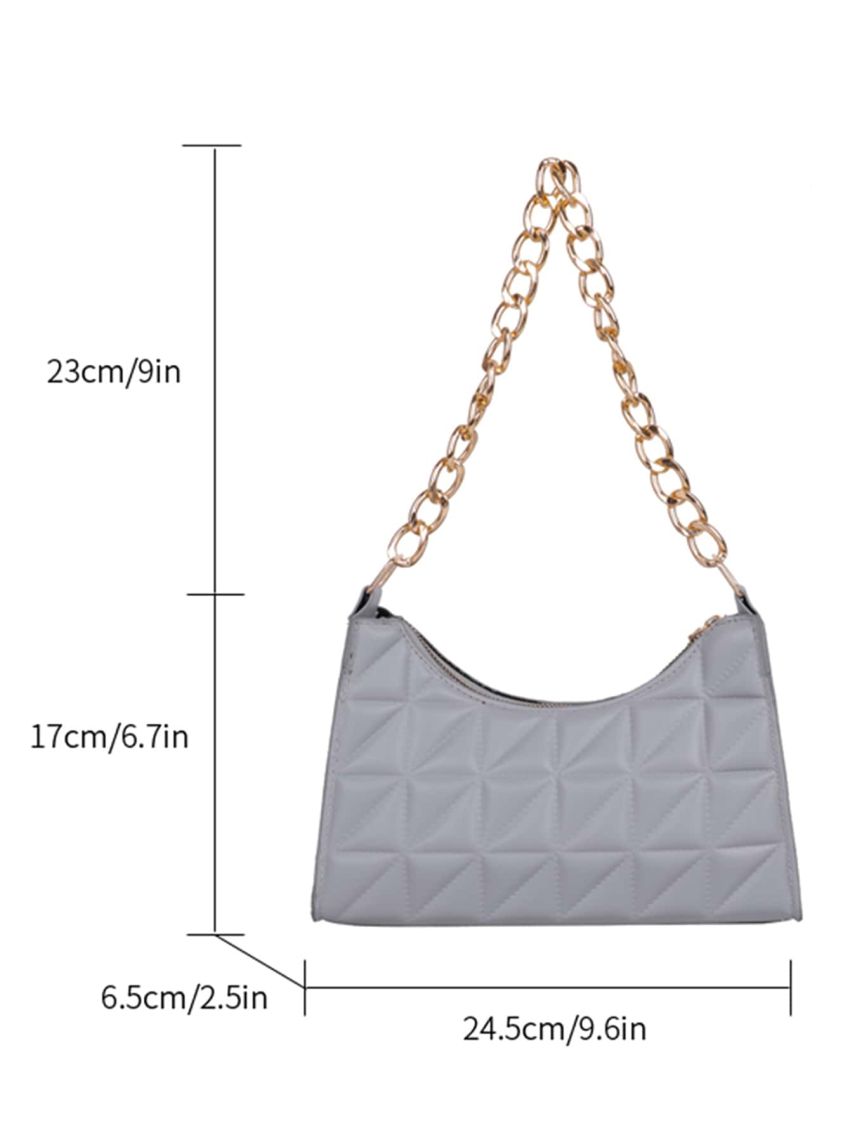 Quilted Chain Square Bag