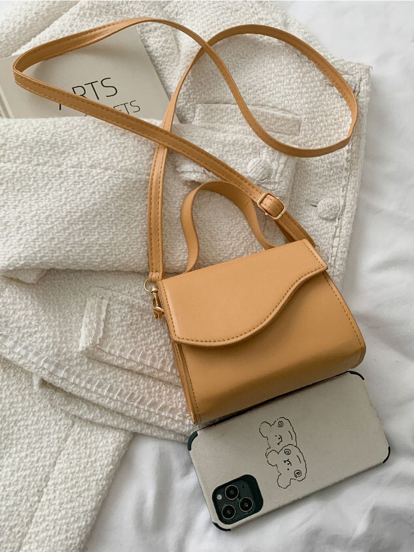 Mini Minimalist Irregular Flap Square Bag