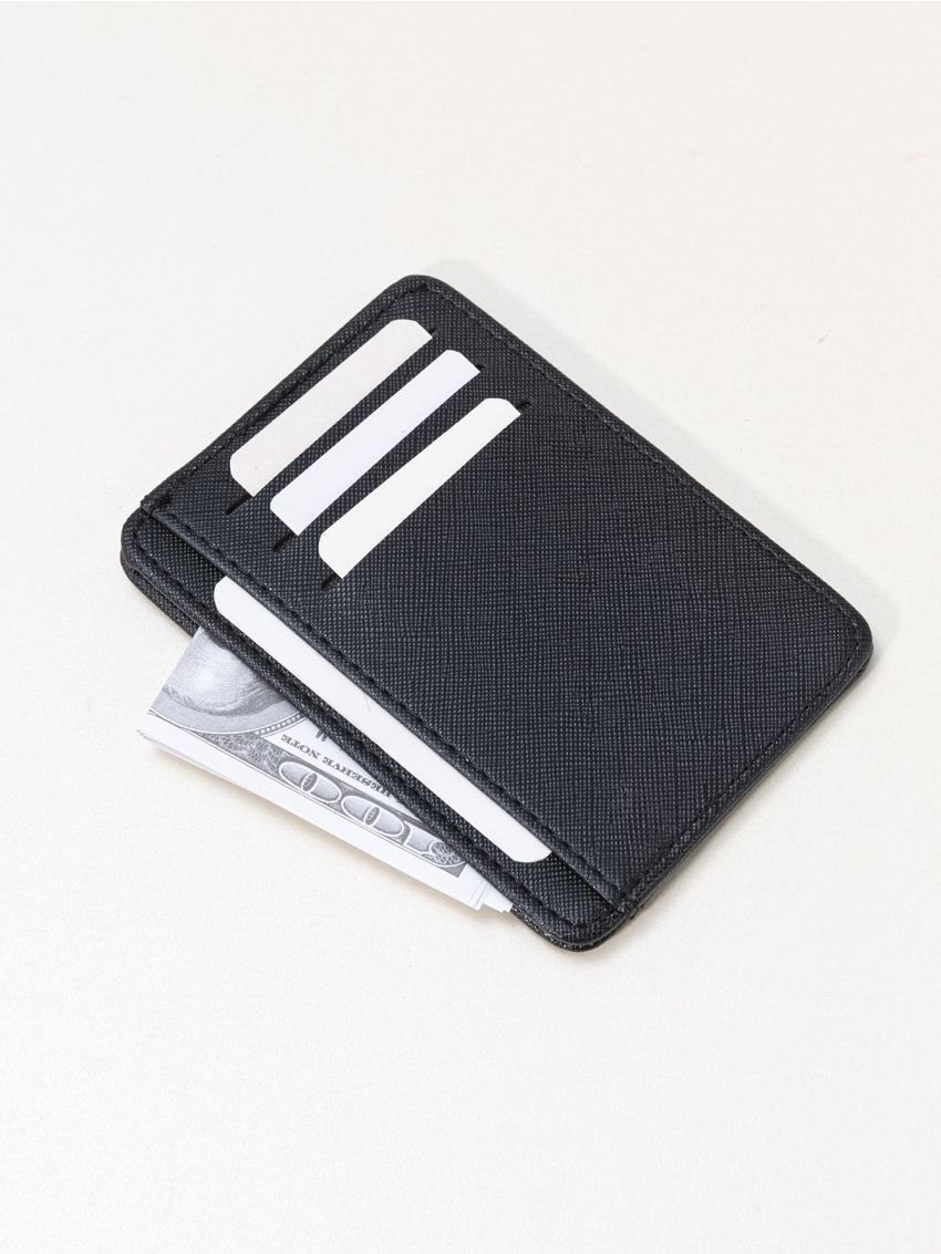 Minimalist Stitch Detail Card Holder