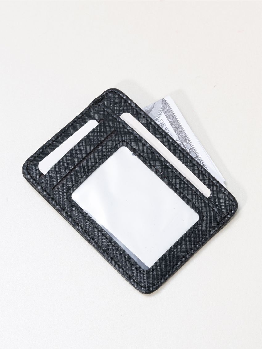 Minimalist Stitch Detail Card Holder