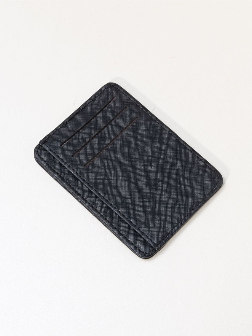 Minimalist Stitch Detail Card Holder