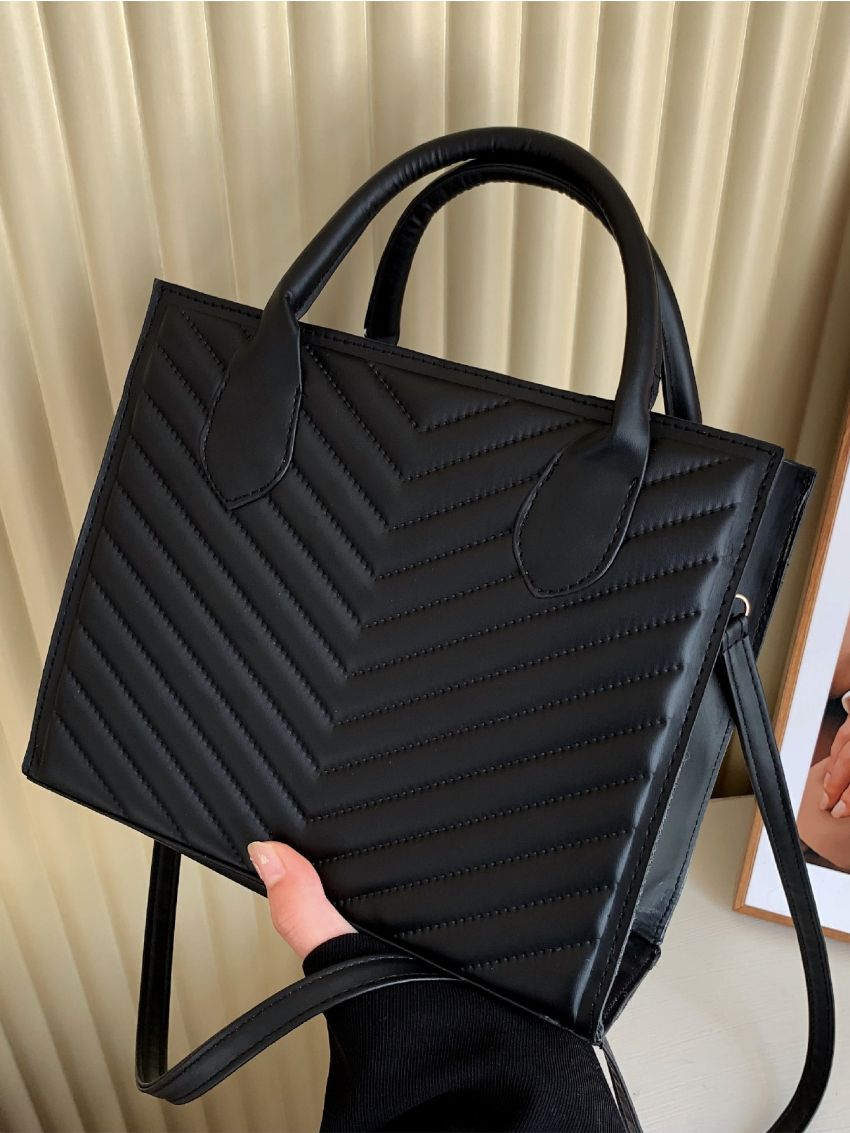 Minimalist Chevron Square Bag