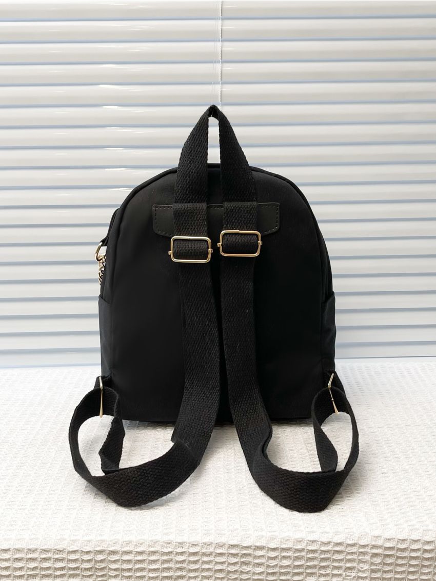 Minimalist Chain Decor Classic Backpack