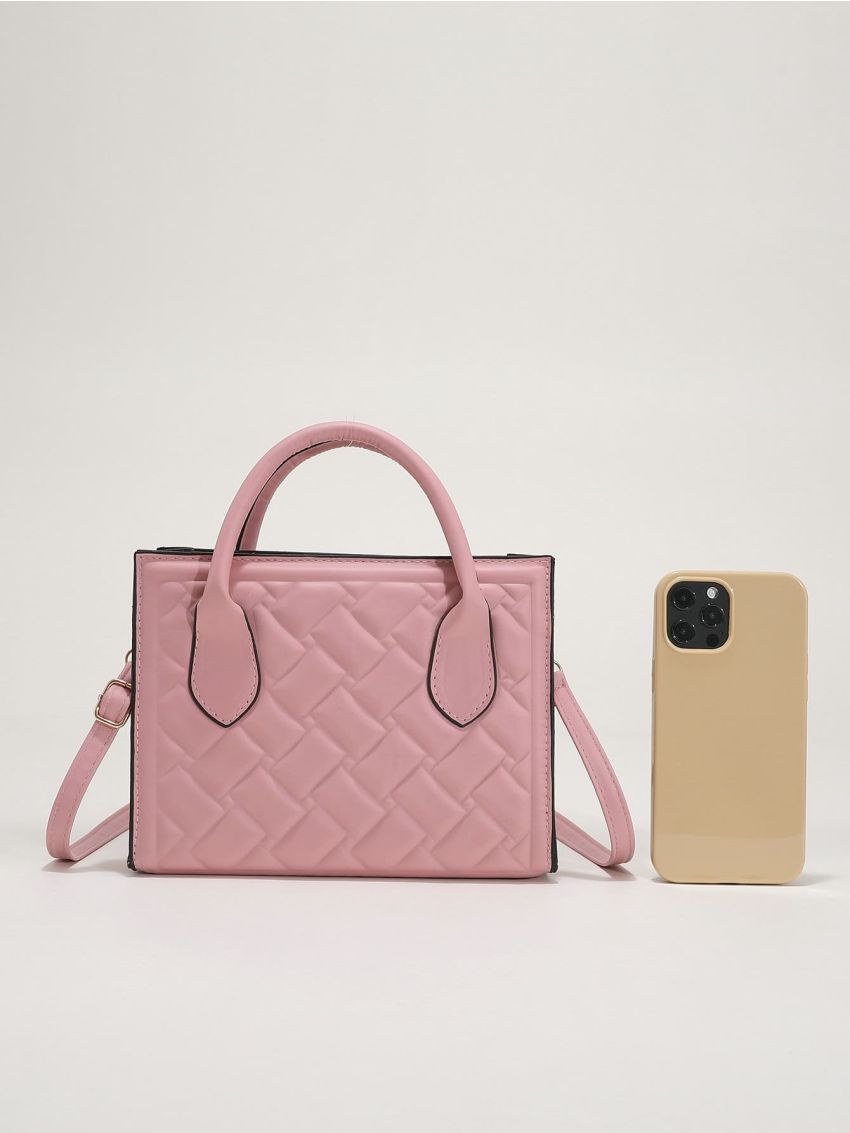 Minimalist Quilted Square Bag