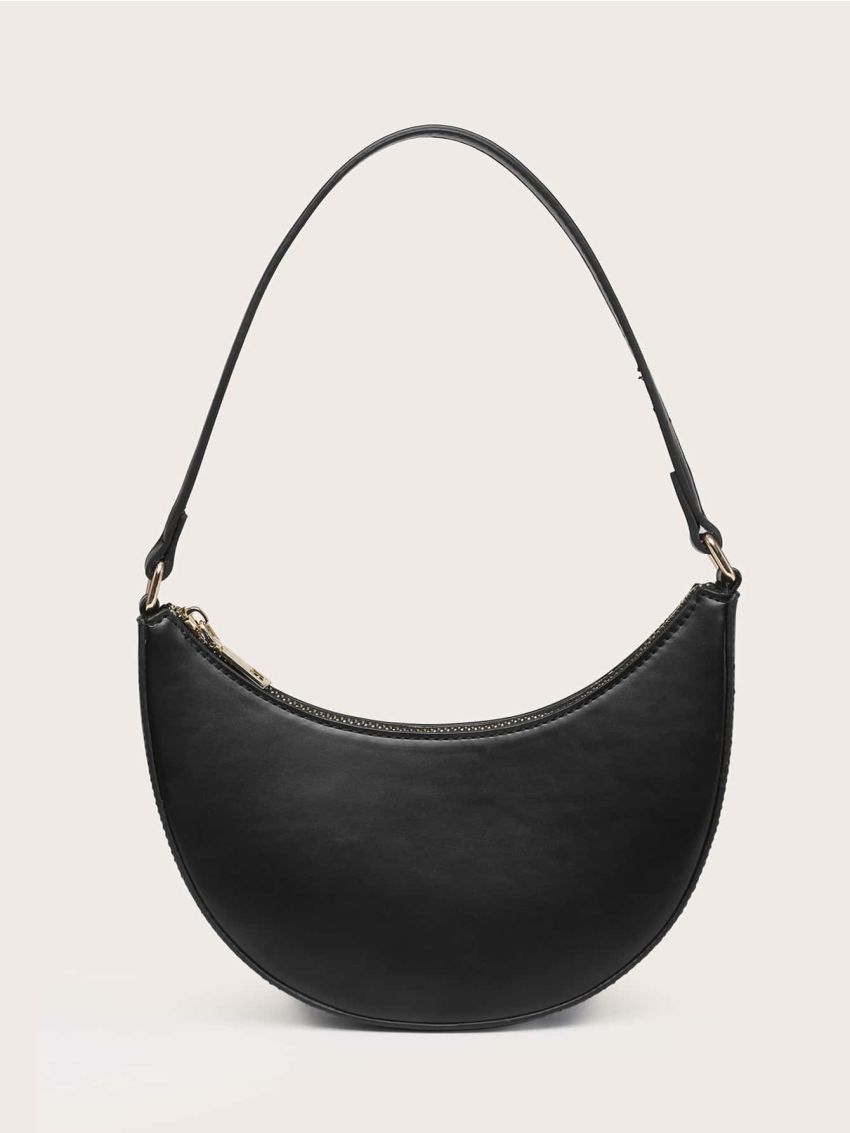 Minimalist Zip Up Hobo Bag