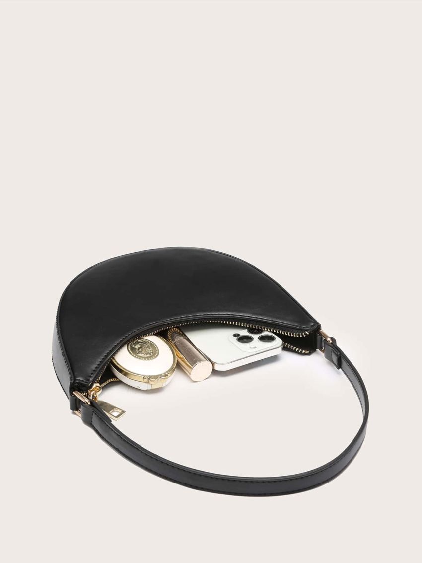 Minimalist Zip Up Hobo Bag