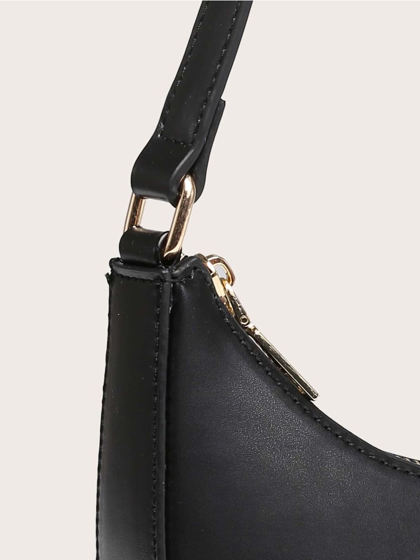 Minimalist Zip Up Hobo Bag
