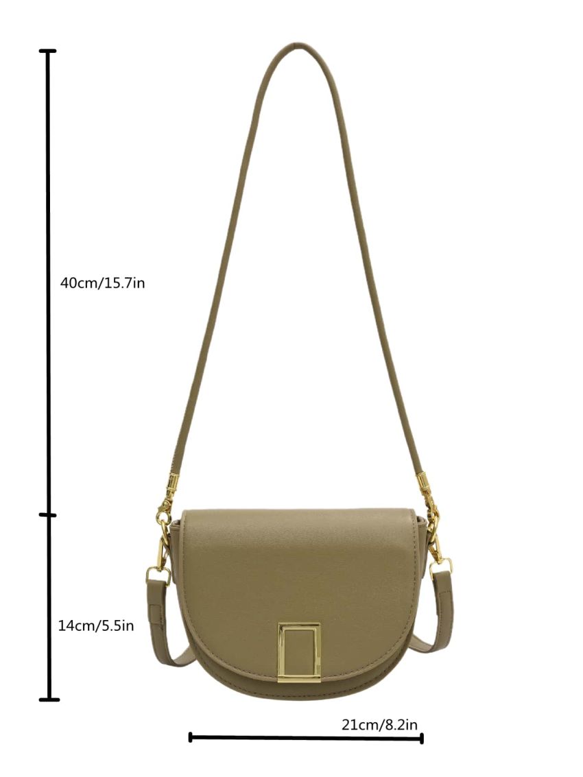 Minimalist Flap Saddle Bag