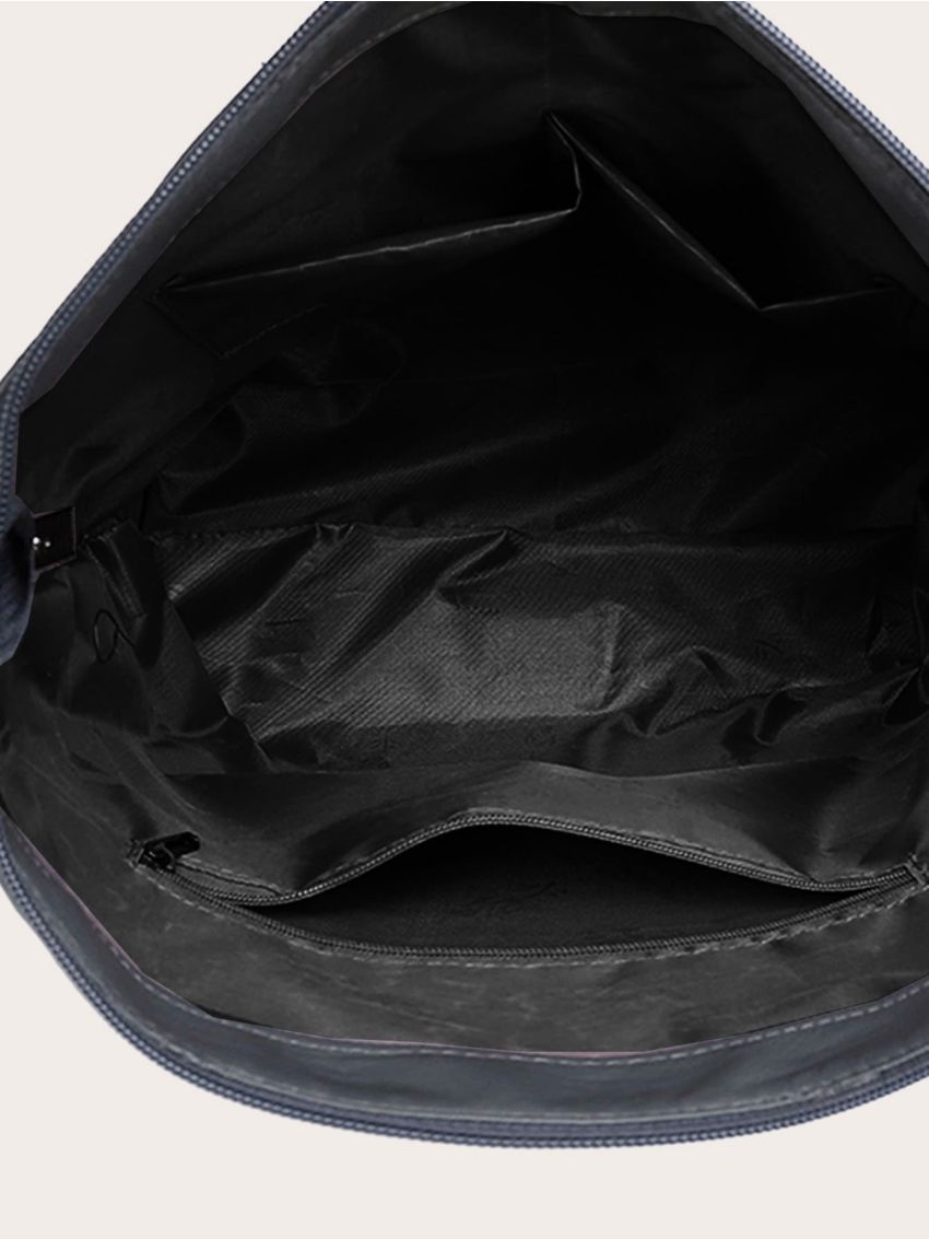 Studded Decor Large Capacity Bucket Bag