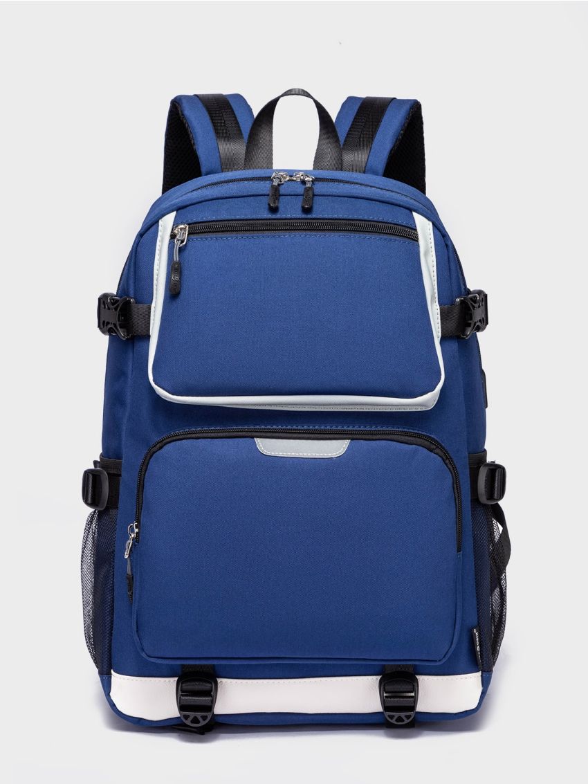 Colorblock Large Capacity Backpack