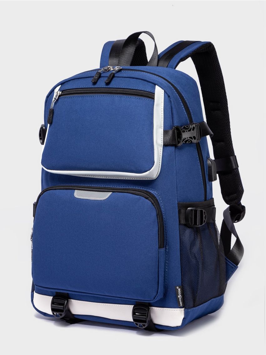 Colorblock Large Capacity Backpack
