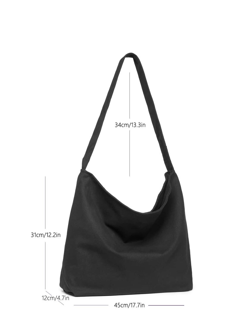 Minimalist Large Capacity Canvas Square Bag