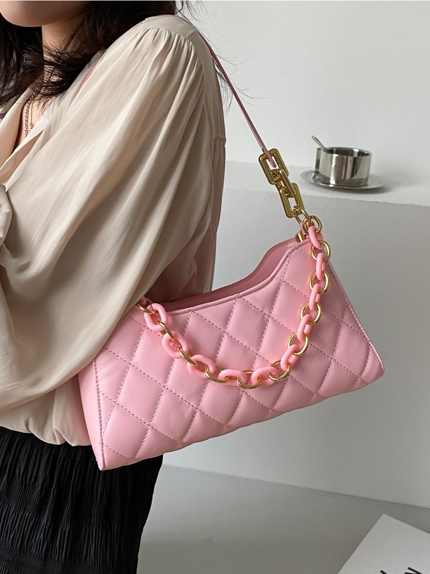 Quilted Chain Shoulder Bag