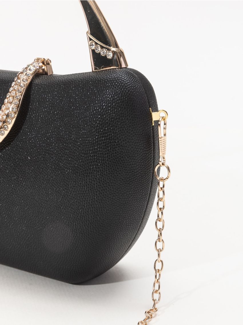 Mini Rhinestone Decor Chain Novelty Bag