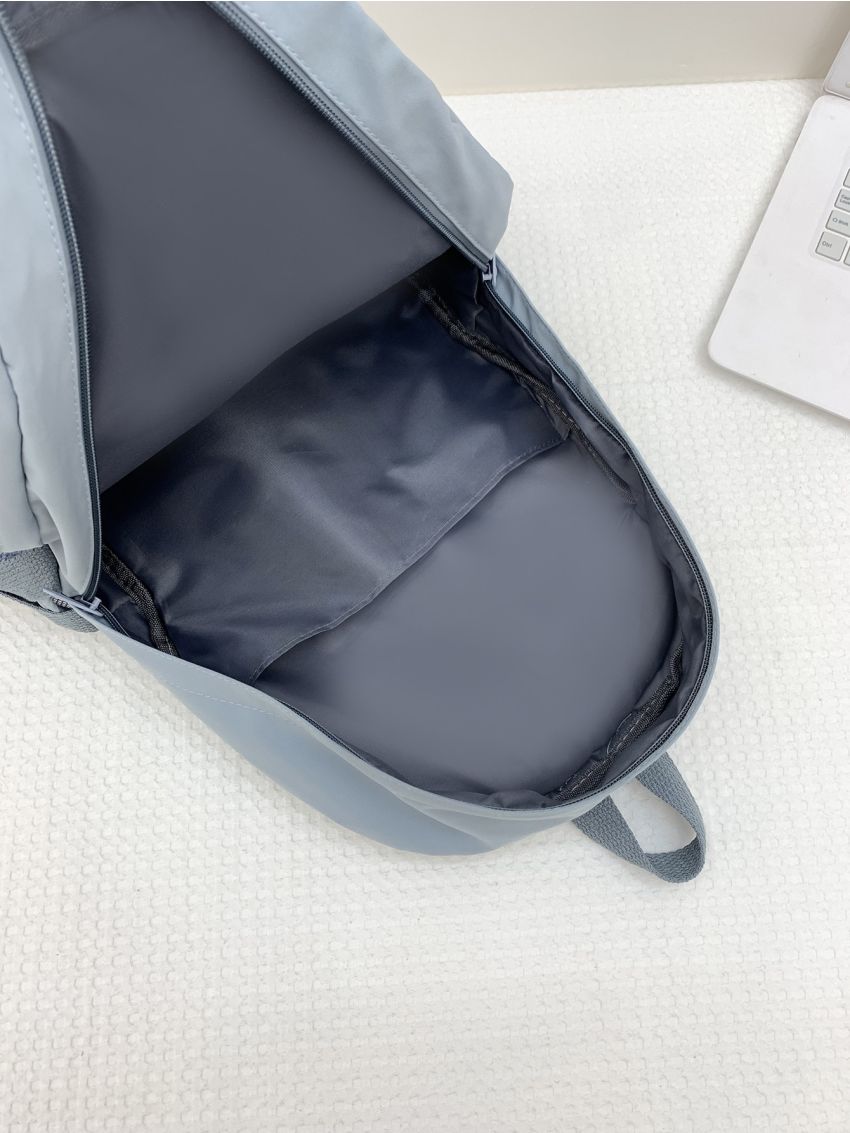 Buckle Decor Mesh Panel Waterproof Functional Backpack