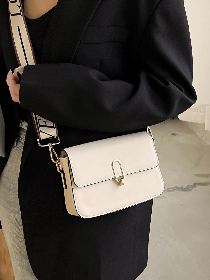 Mini Metal Lock Flap Square Bag
