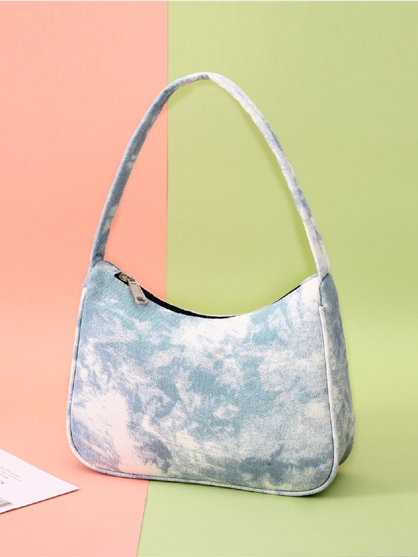 Tie Dye Canvas Baguette Bag