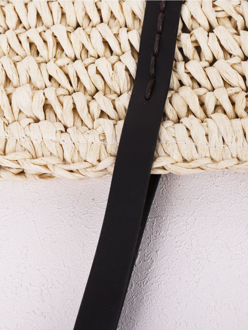 Woven Raffia Tote Bag