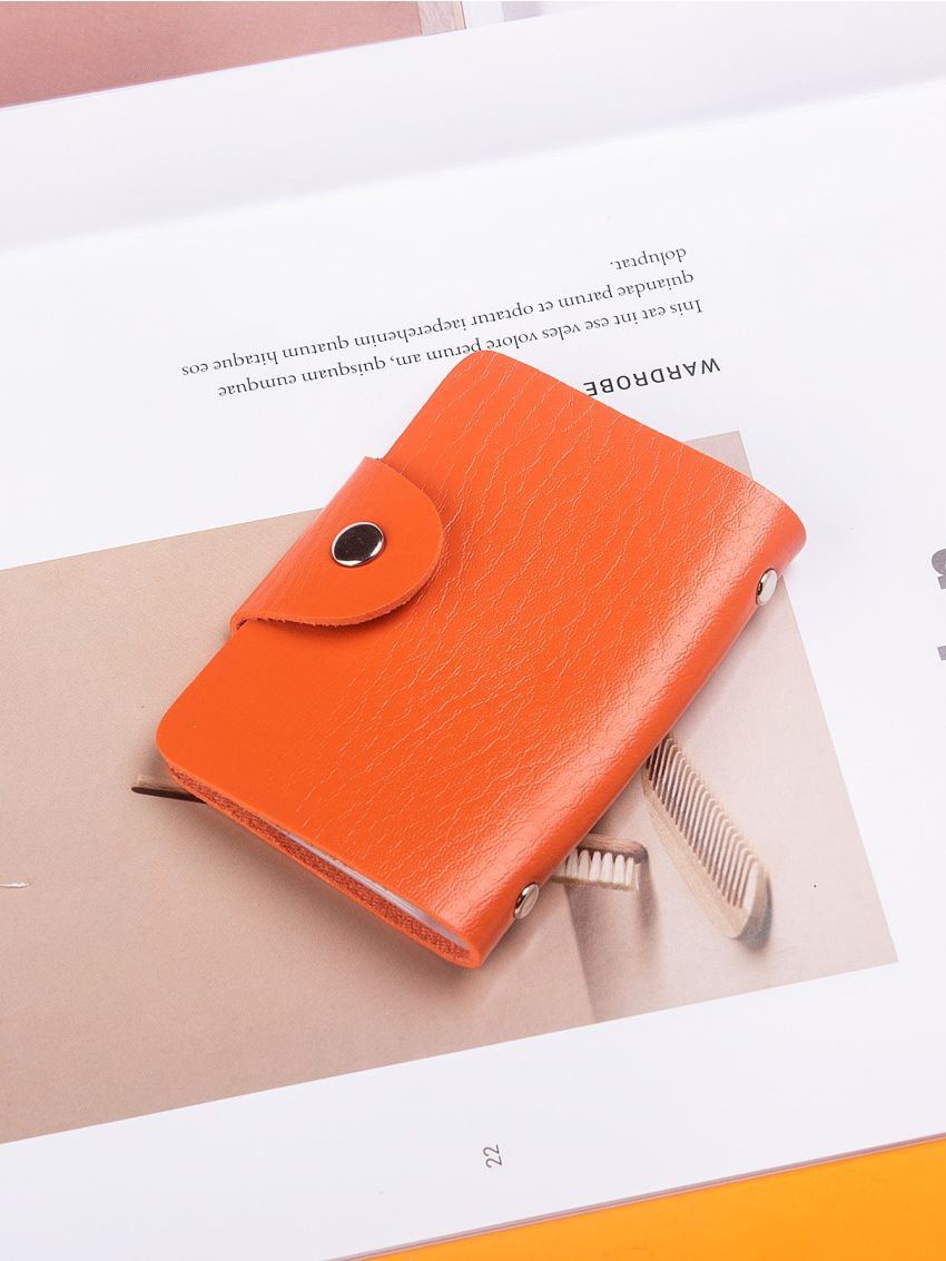 Minimalist Snap Button Card Holder