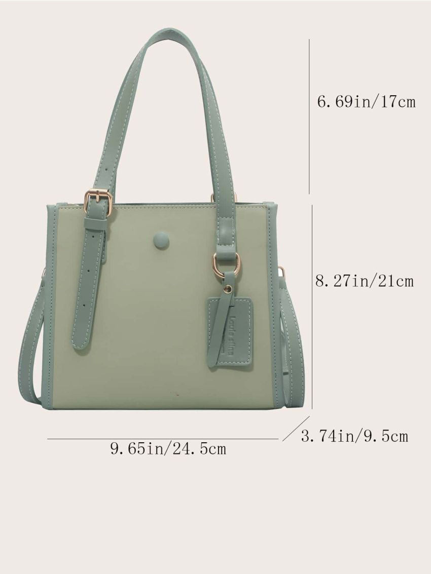 Contrast Binding Square Bag