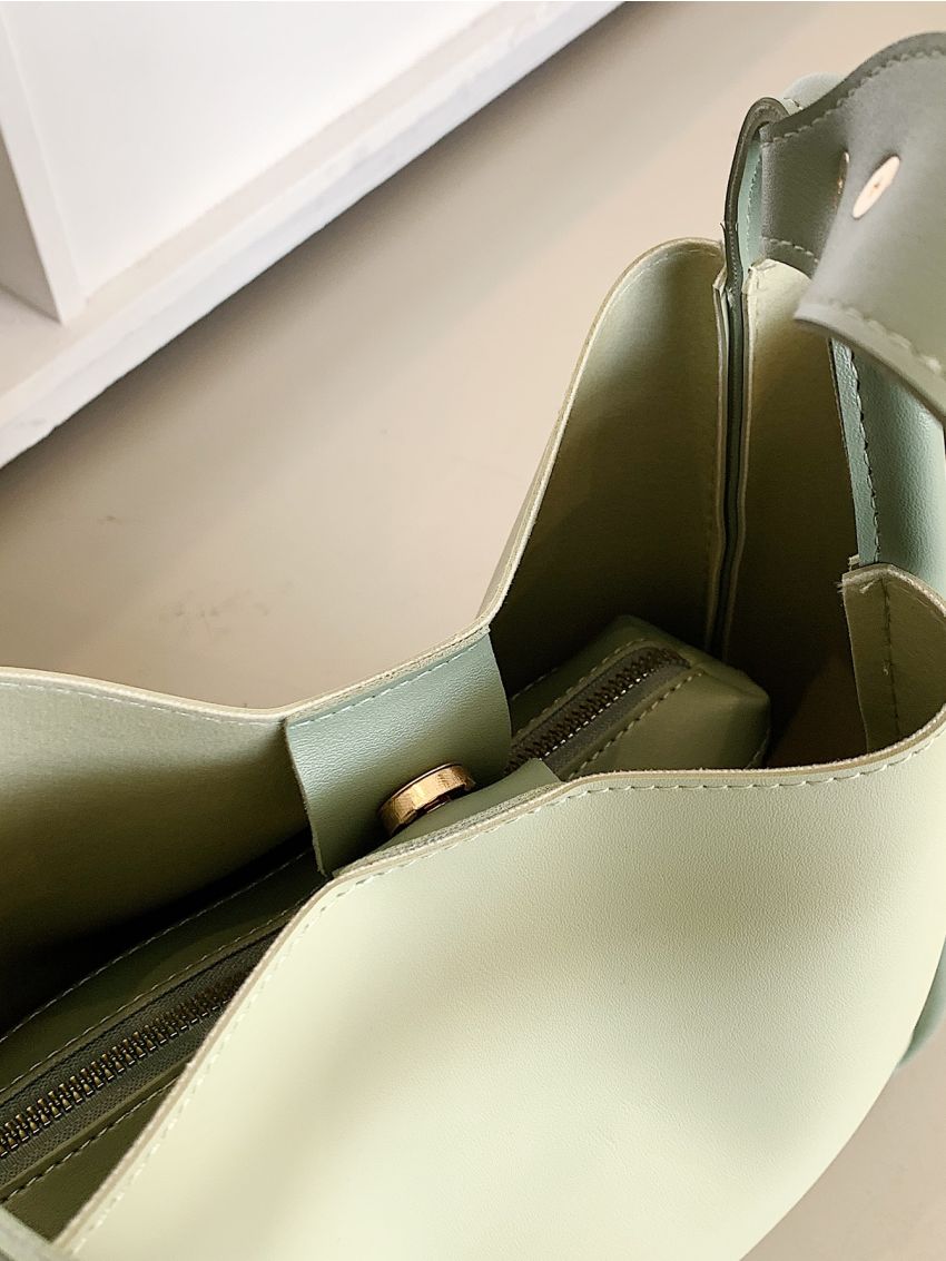 Minimalist Tote Bag With Inner Pouch