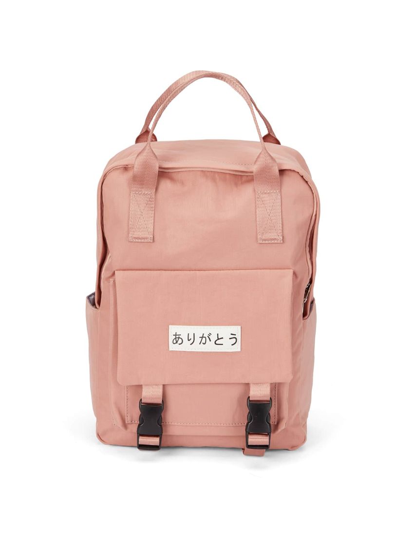 Letter Graphic Release Buckle Detail  Backpack
