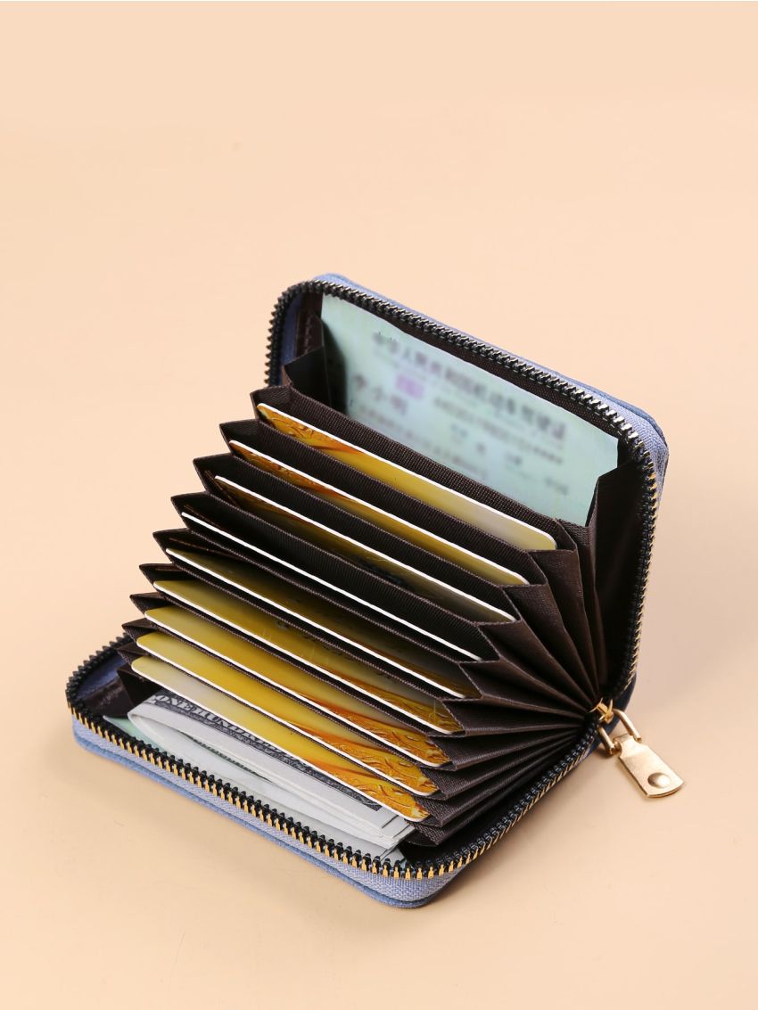 Dinosaur Graphic Zip Card Holder