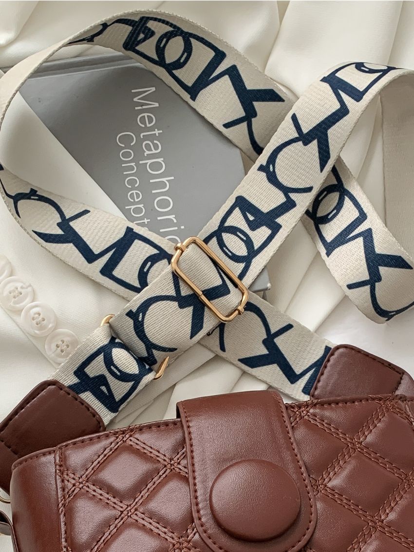 Quilted Snap Button Square Bag