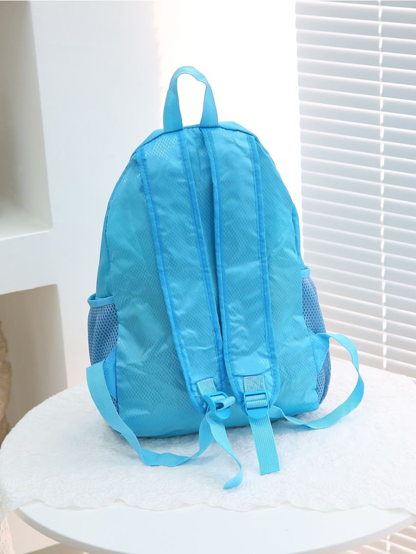 Letter Graphic Large Capacity Foldable Backpack