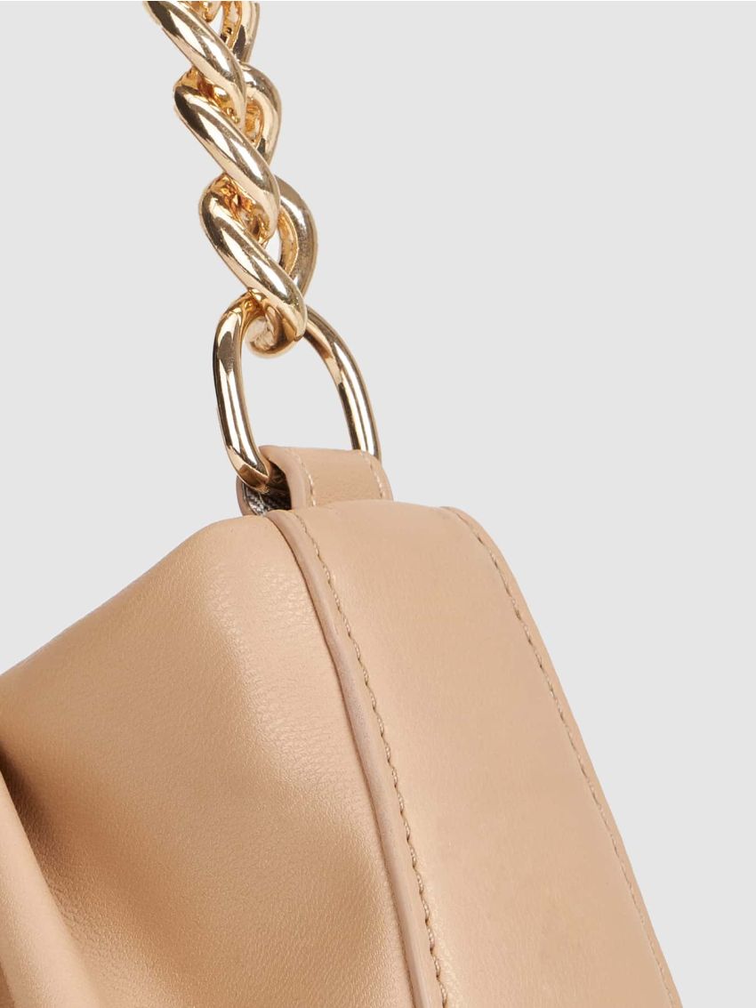 Minimalist Chain Ruched Bag
