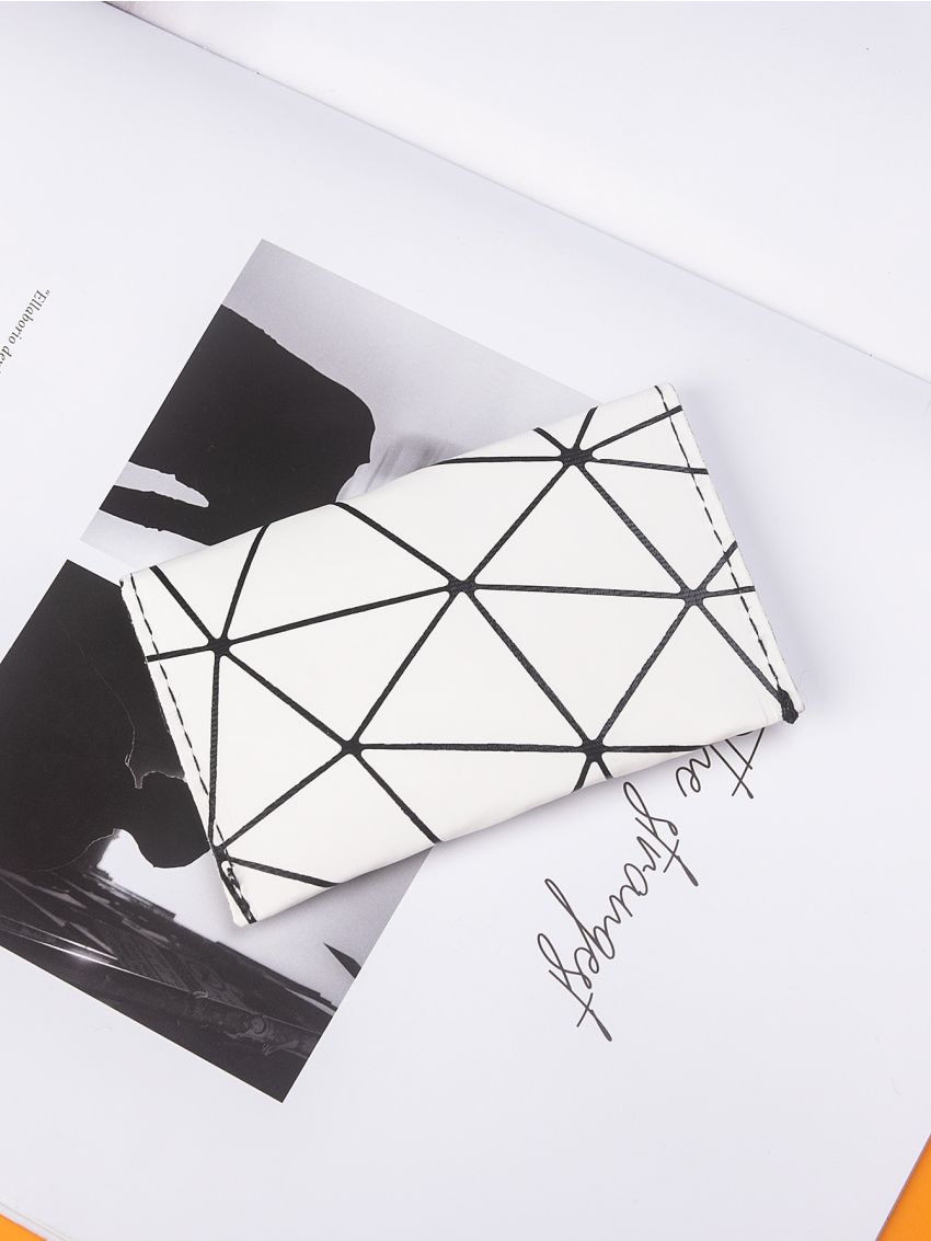 Geo Graphic Flap Card Holder
