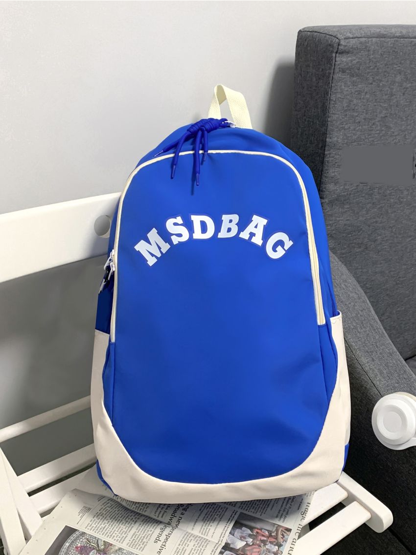 Letter Graphic Functional Backpack