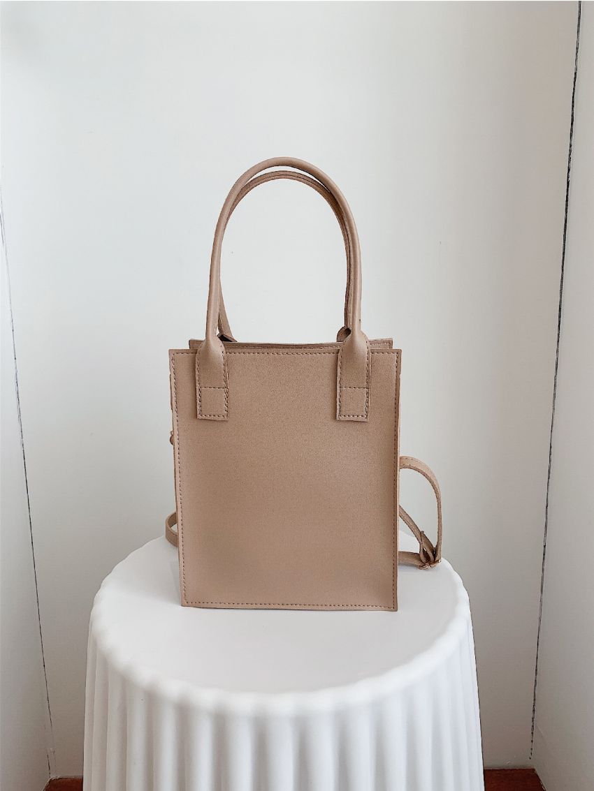 PU Splicing Straw Bag