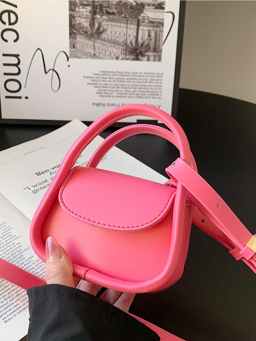 Mini Minimalist Flap Satchel Bag