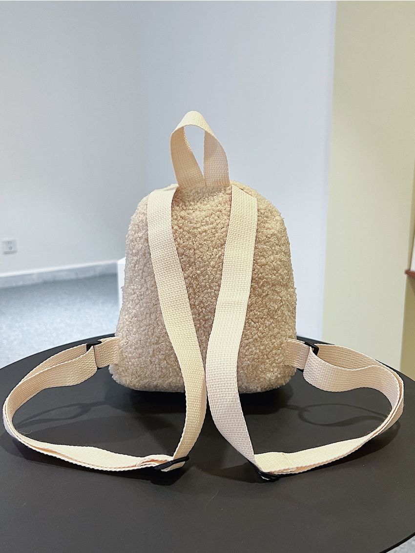 Mini Fluffy Multi-zip Classic Backpack