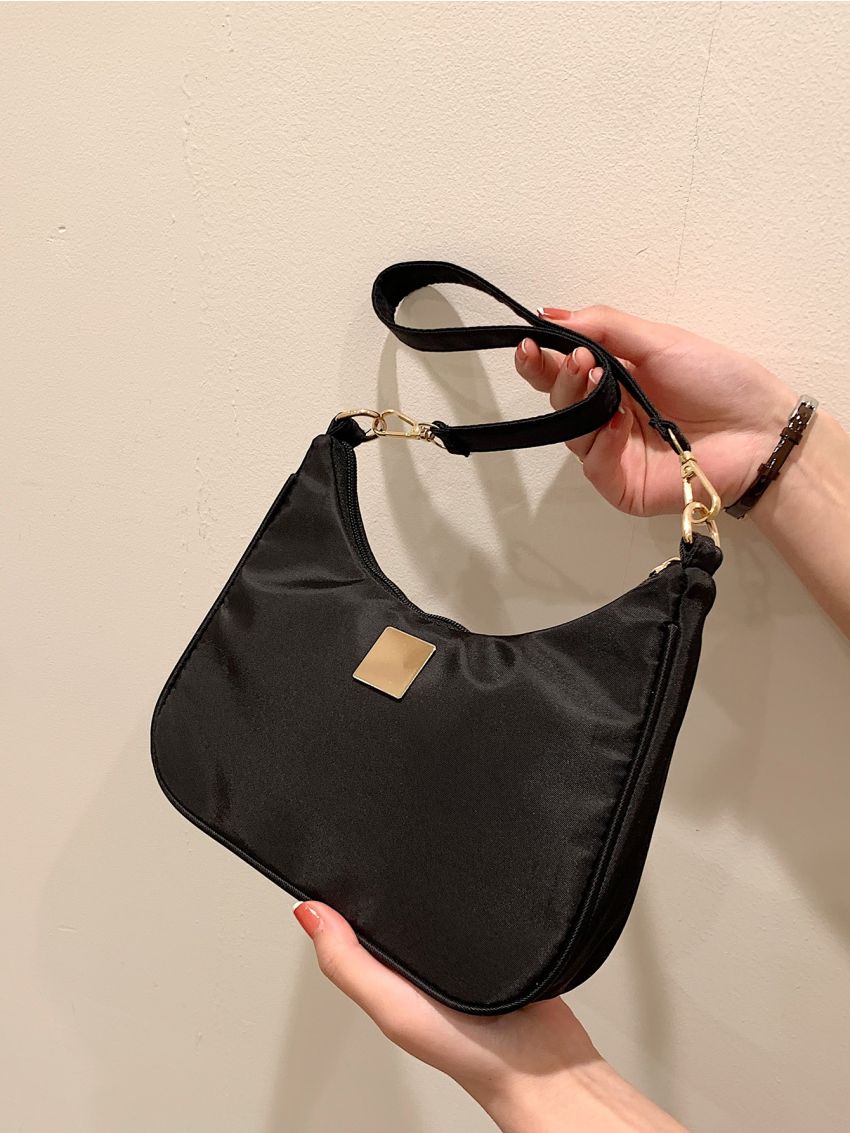 Metal Decor Shoulder Bag