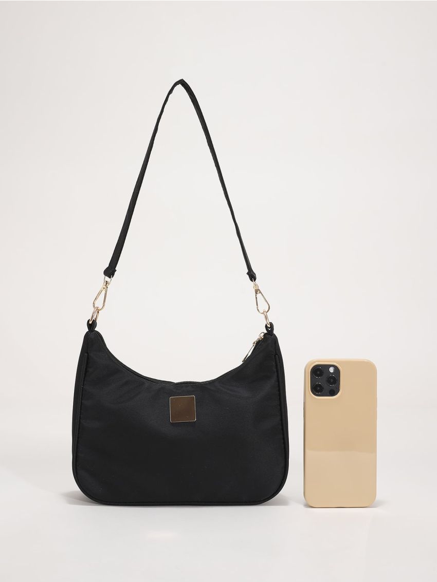 Metal Decor Shoulder Bag