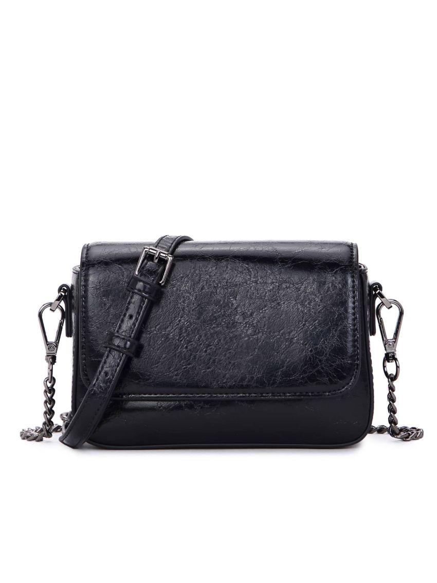Vintage Design Flap Chain Square Bag