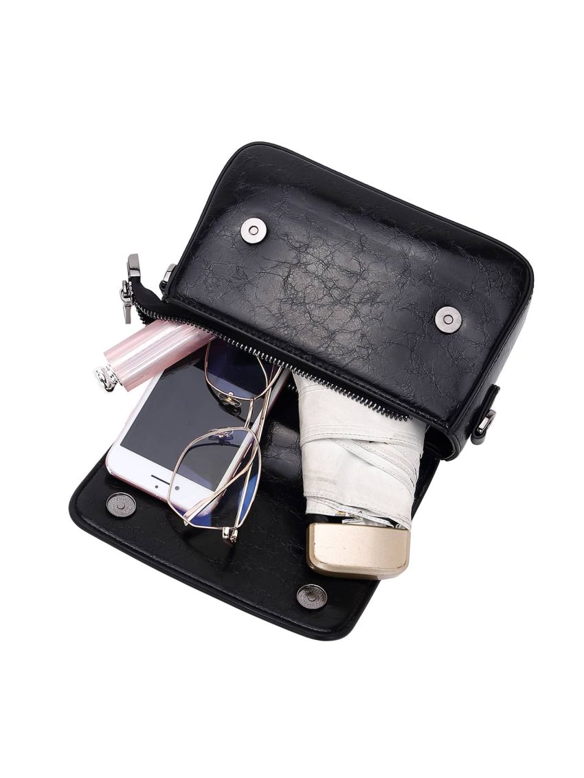 Vintage Design Flap Chain Square Bag