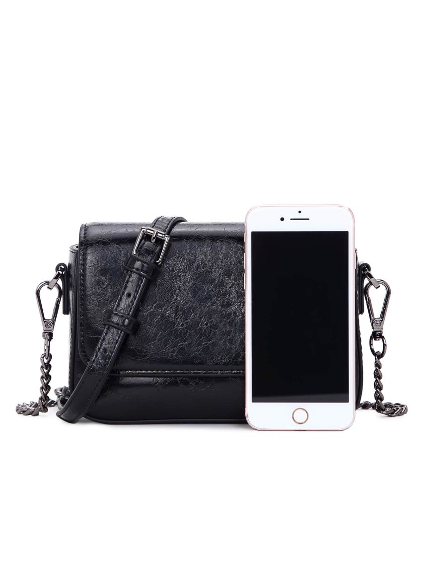 Vintage Design Flap Chain Square Bag