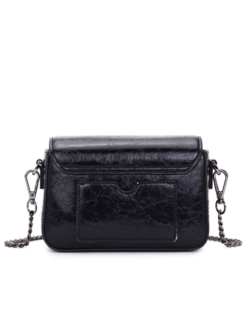 Vintage Design Flap Chain Square Bag