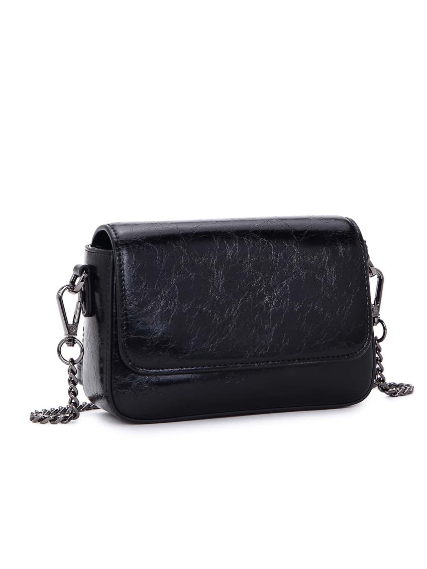 Vintage Design Flap Chain Square Bag