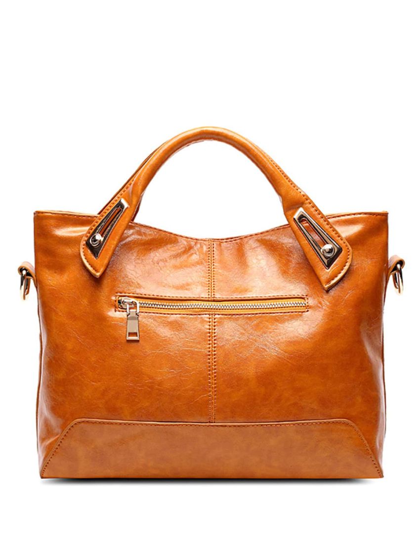 Vintage Design Top Handle Tote Bag