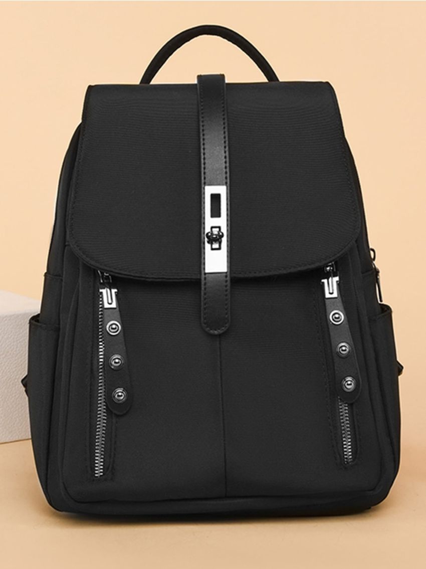 Minimalist Turn Lock Flap Backpack