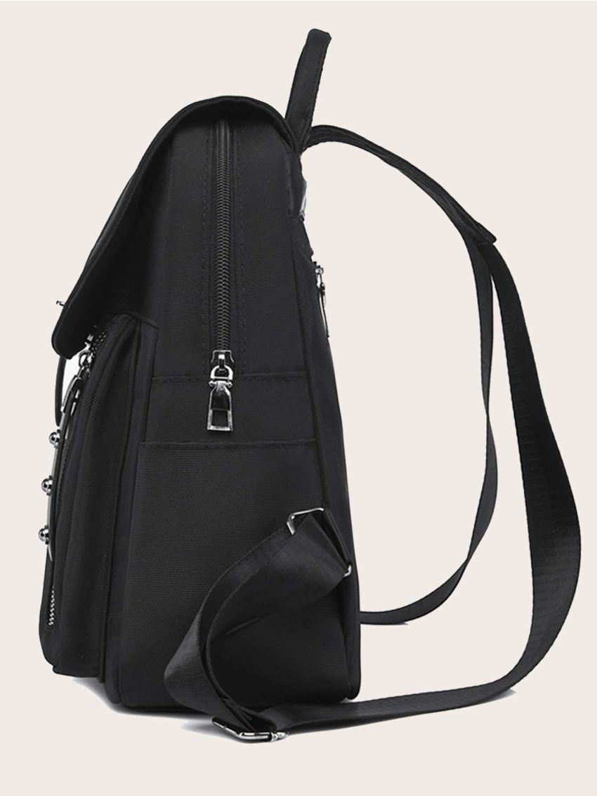 Minimalist Turn Lock Flap Backpack