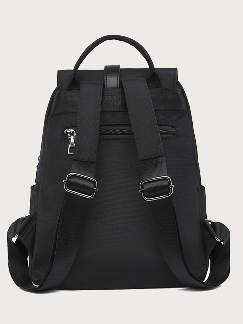 Minimalist Turn Lock Flap Backpack